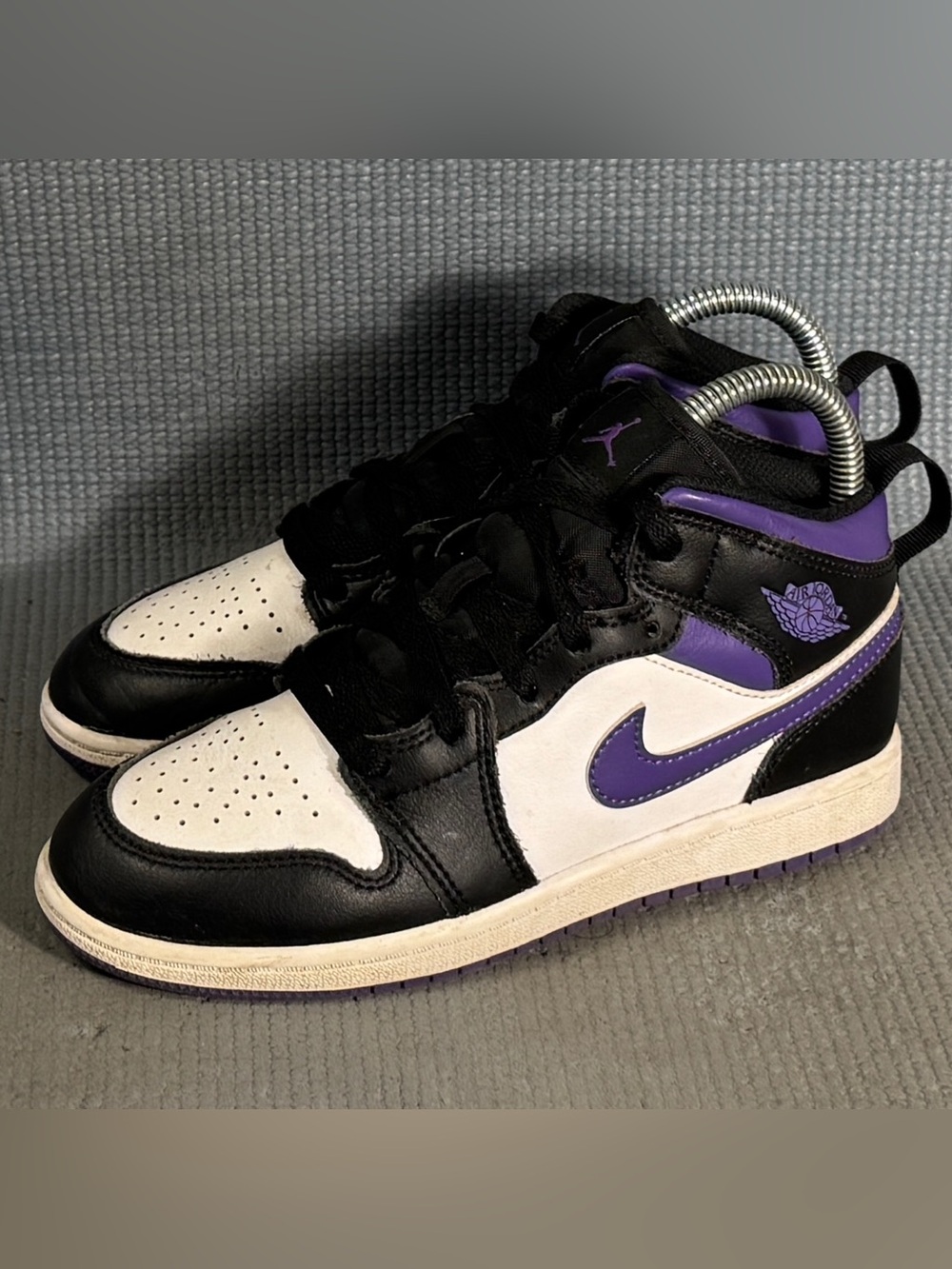 Nike Air Jordan 1 Mid PS "Dark Iris" Shoes 640734-095 Kid’s Size 2Y